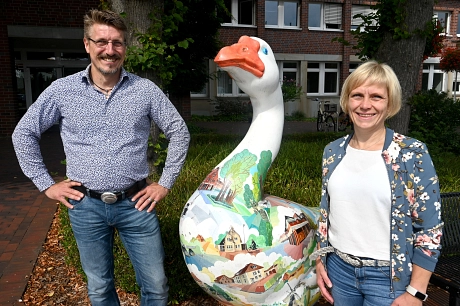 Dienstjubiläum Nicole Arndt und Thomas Didjurgies © Gemeinde Ganderkesee - Meike Saalfeld